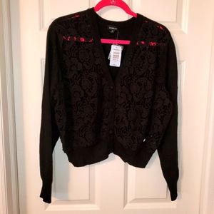 Torrid black crop cardigan size 3